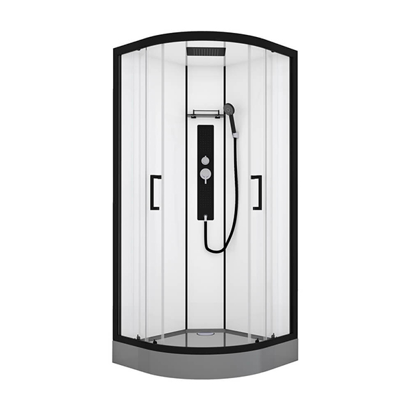 Душевая кабина BLACK&WHITE Galaxy G8001 90x90x215 профиль черный