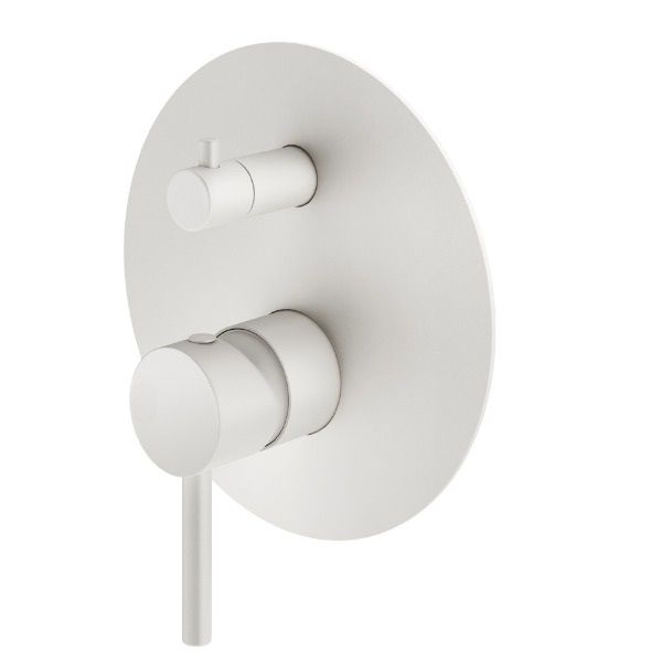 Встраиваемый смеситель PLUMBERIA Ixo XO1901BO белый матовый