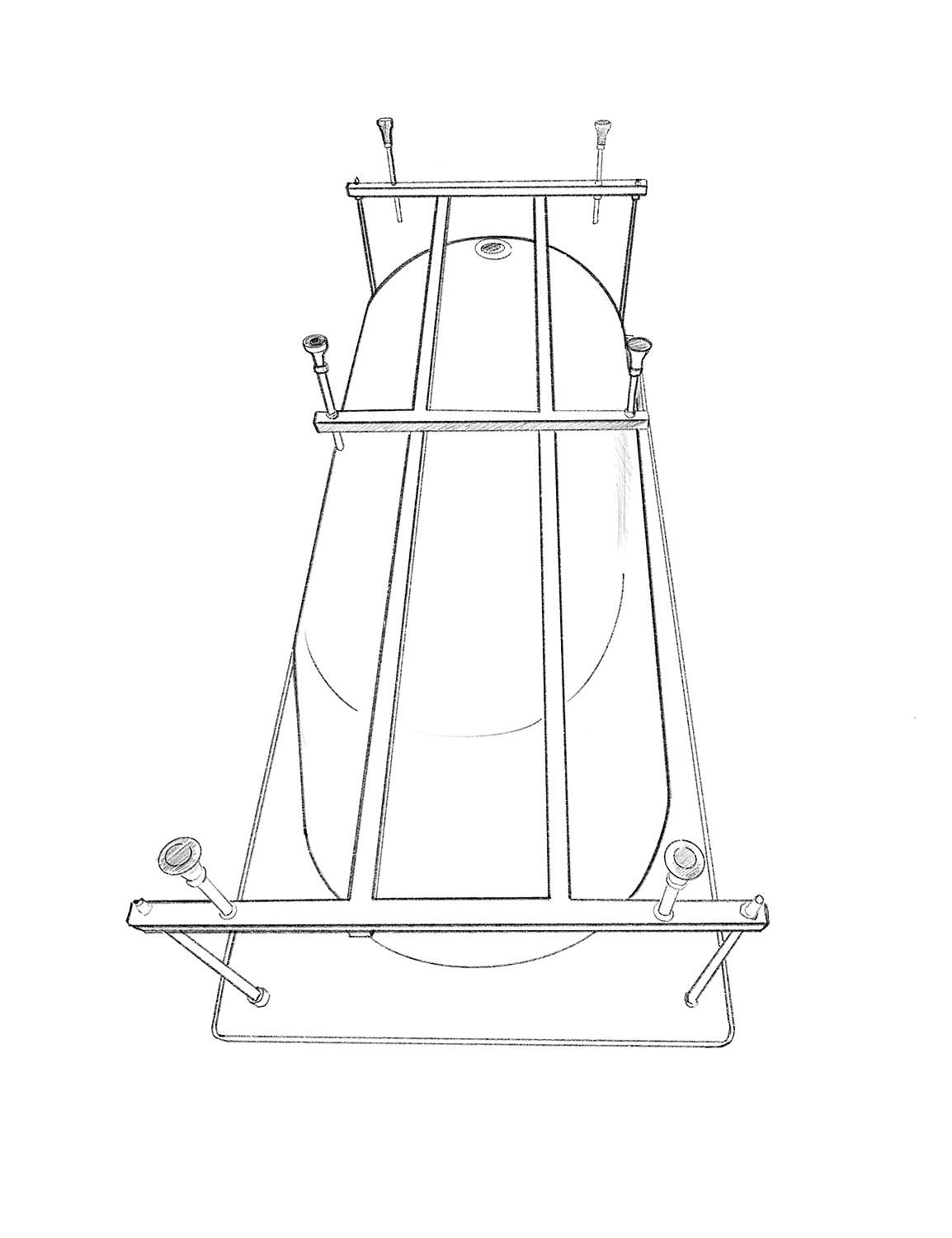 Каркас EUROLUX Bergamy 160х90