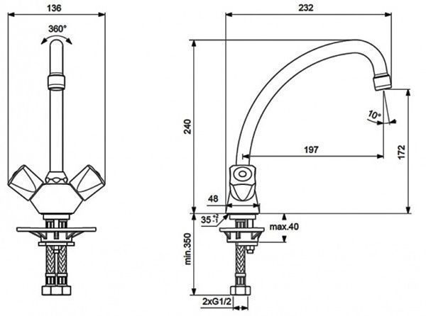 Смеситель для кухни VIDIMA Практик BA231AA