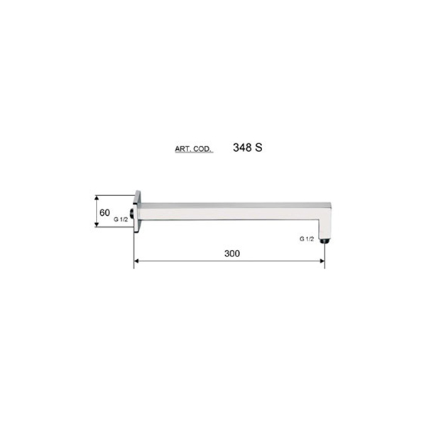 Душевой кронштейн REMER 348S30