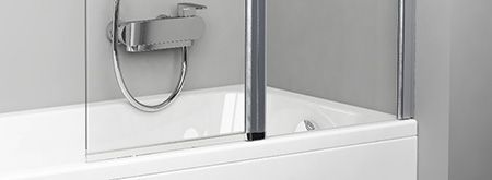 Шторка для ванны RAVAK Supernova VS3 130х140 стекло грейп, профиль хром