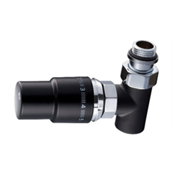 Клапан терморегулир. прямой KZTO Tondera 1/2" M30x1,5 0632-1500VC0S черный мат.