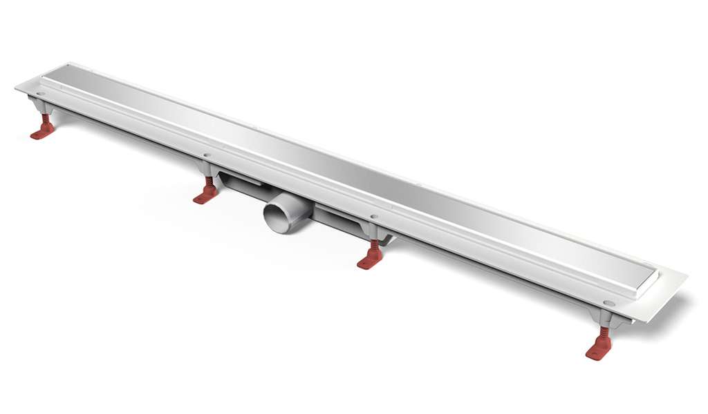 Дренажный канал MCH Klasik/Floor CH 750/50 KN с решеткой, бок. сливом и нерж. рамкой, D50