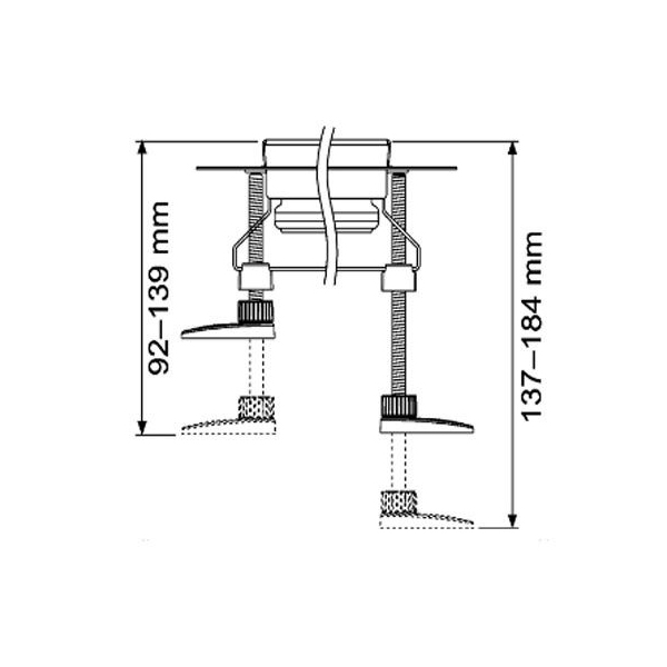 Комплект опор TECE 92-139 мм