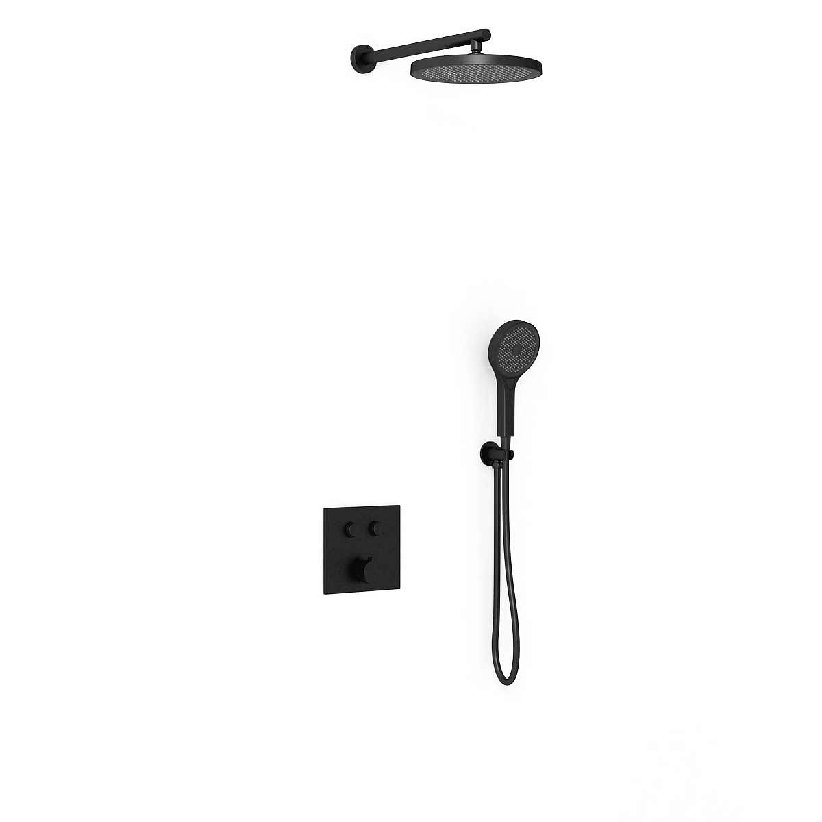 Душевой комплект VINCEA VSFW-4212MB черный матовый