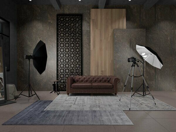 Bernini Dark Brown BR04 темно-коричневый неполированный керамогранит 80х80см Estima