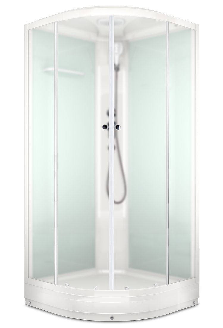 Душевая кабина DOMANI SPA Delight 88 80х80х218 стенки белые, стекло сатин