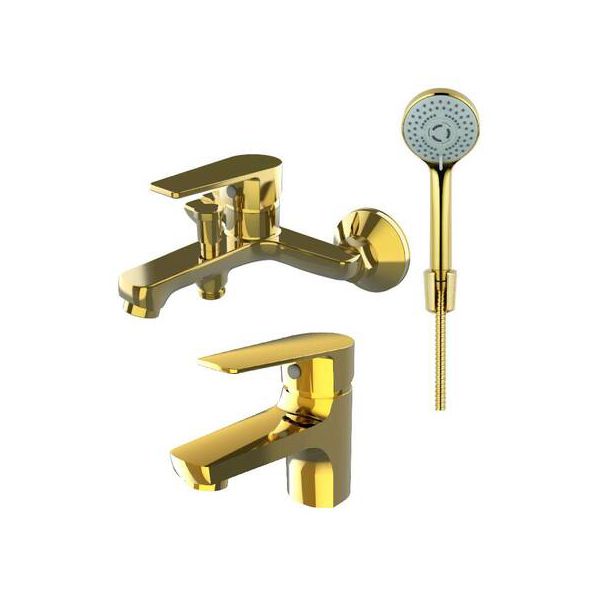 Набор для ванной комнаты ORANGE Loop M26-311gd золото