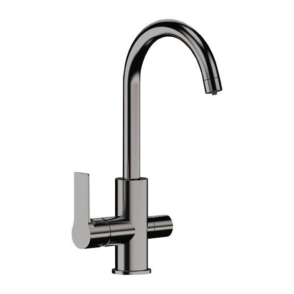 Смеситель для кухни REMER Energy с поворотным изливом EY79DWNP никель