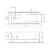 Каркас AM.PM Gem 170x75