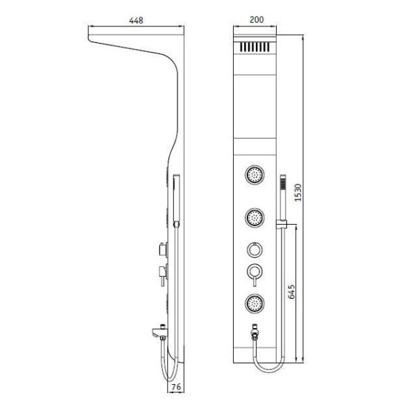 Душевая панель RGW Shower Panels SP-01 21140101-01