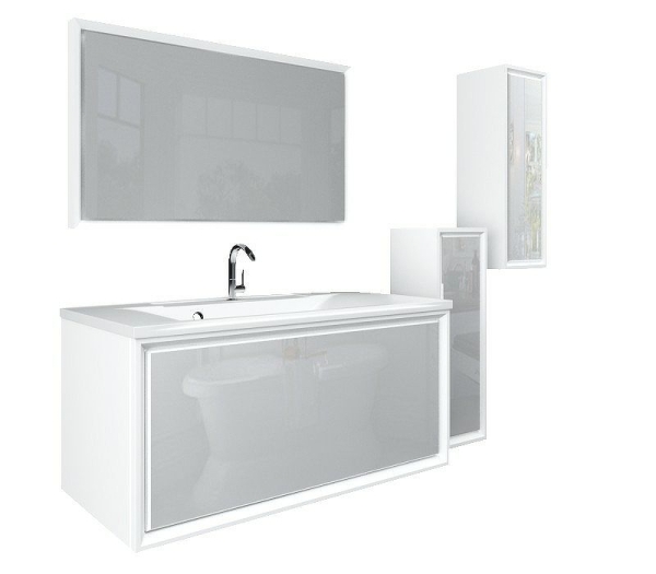 Тумба с раковиной MARKA ONE Seattle 90 Pure White