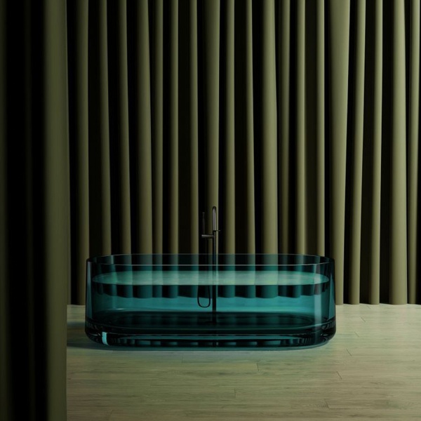 Ванна ABBER Kristall 170x75 бирюзовая