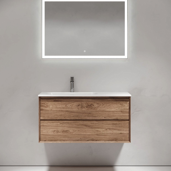 Тумба под раковину SANCOS Marmi 2.0 с 2 ящиками 100 L дуб чарльстон