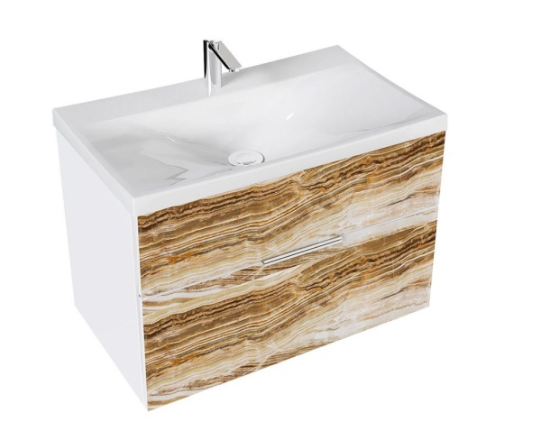 Тумба с раковиной MARKA ONE Idalgo 75 Onyx