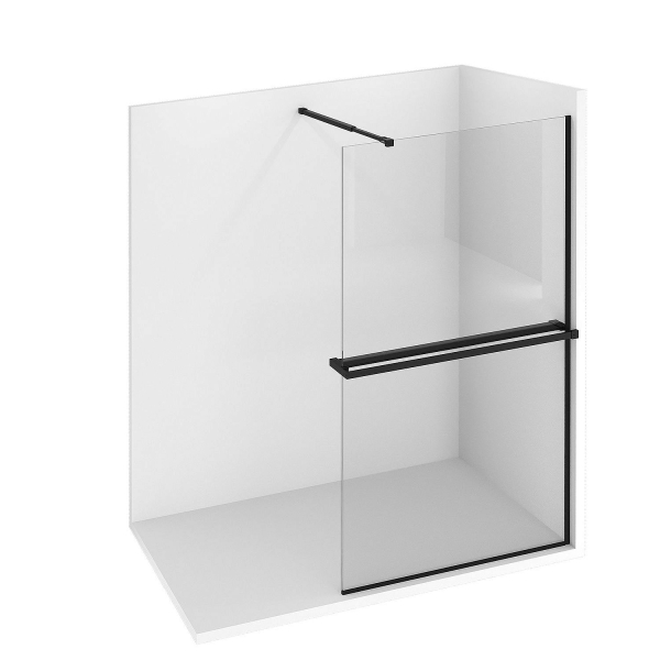 Полка для душевой перегородки NIAGARA Nova NG9075B черная матовая