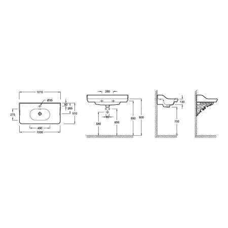 Комплект мебели JACOB DELAFON Cleo 100