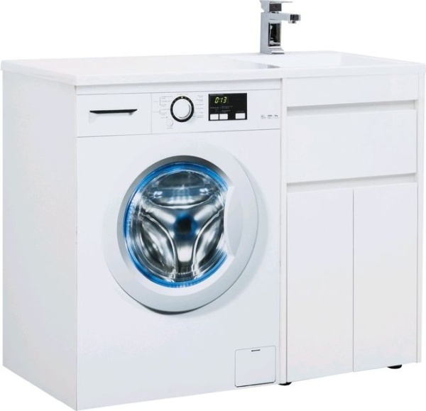 Тумба под раковину AQUANET Токио 48 напольная, белый глянец