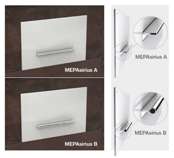 Кнопка смыва MEPA Sirius B 421750 белый/хром