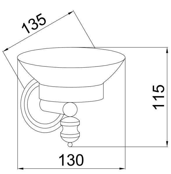 Мыльница BOHEME Vogue 10133