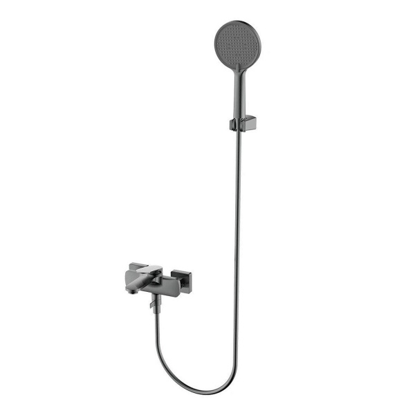 Смеситель для ванны и душа AQUAME Imola AQM6712GM gun metal