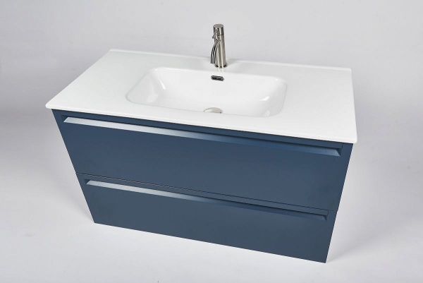 Тумба с раковиной INDA Piccadilly 80 джинсовый синий