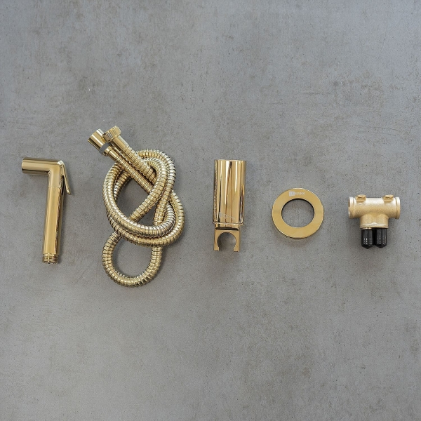 Гигиенический душ LEMARK Solo со смесителем LM7171G золото