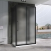 Душевое ограждение ABBER Schwarzer Diamant AG30150BMH-S90BM-S90BM 150x90x195 стекло матовое