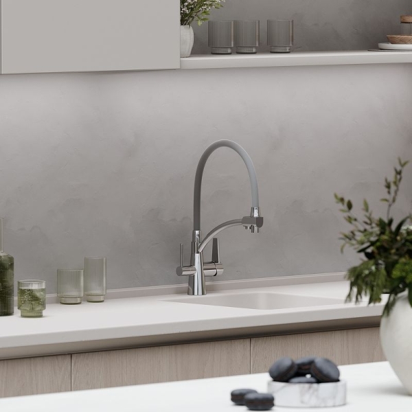 Смеситель для кухни SANCOS Eri с гибким изливом и подключ. фильтра SC4001CH