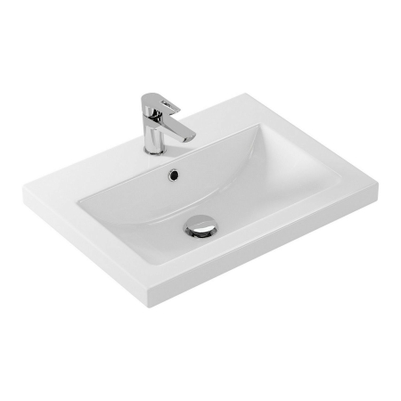 Тумба с раковиной ENCANTO Stella напольная 60 Белый/Дуб Вотан