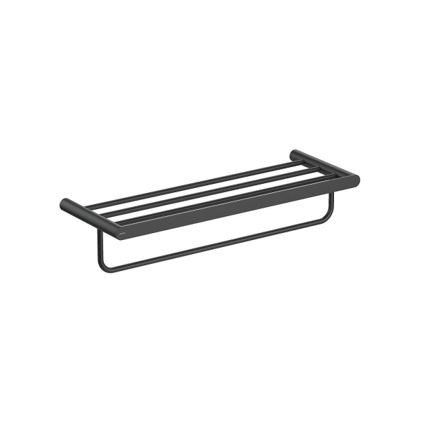 Полка для полотенец АКВАТЕК Лира AQ4415MB черная матовая