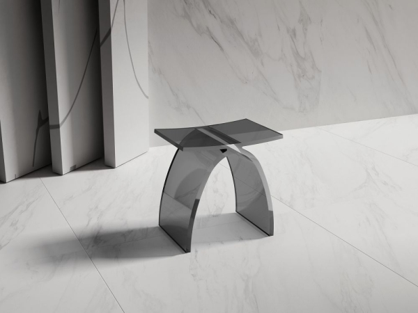 Сидение для ванной ABBER Kristall черный