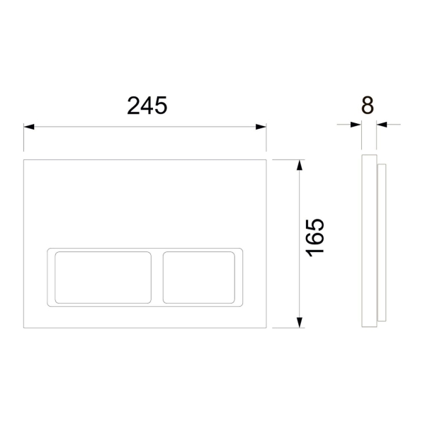 Кнопка смыва TECE TECESpring V 9940201