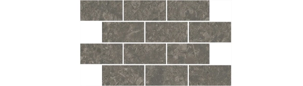 Декор Чеппо ди Гре мозаичный коричневый матовый обрезной 34,6x20x0,9
