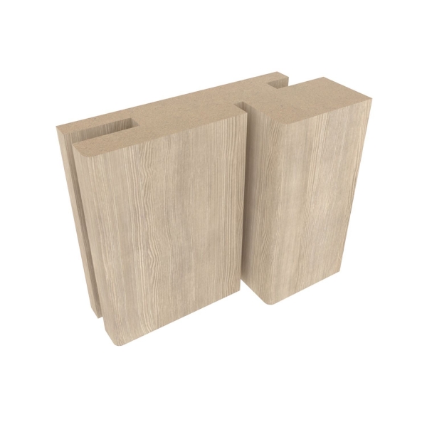 Деталь короба ALBERO эко-шпон телескопическая с уплотнителем 70x28x2400 лиственница мокко