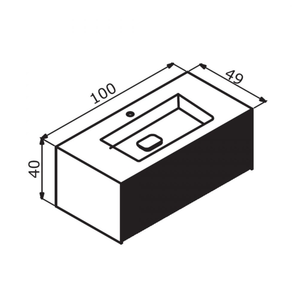 Комплект мебели ORKA Cube 100 бежевый матовый