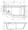 Панель фронтальная для ванн RIHO Geta/Romeo 170x90 (L/R)