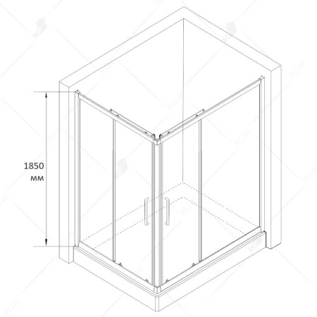 Душевое ограждение RGW Classic CL-44 120х80х185