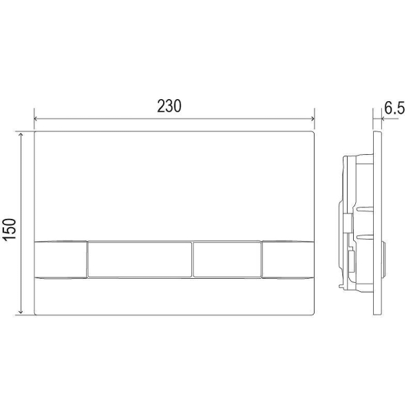 Кнопка смыва LEMARK Bit 9804008 белый