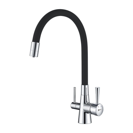 Комплект смеситель с фильтром LEMARK Comfort LM3075C + OPTIMA LM3075C086 хром/черный