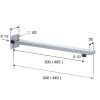 Душевой кронштейн REMER 348Q30
