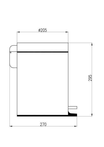 Ведро RAV SLEZAK Colorado COA1305CMAT черный матовый