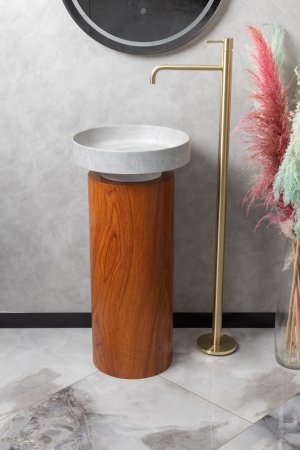 Пьедестал BOHEME Corian 801-Base-RWood Red Wood