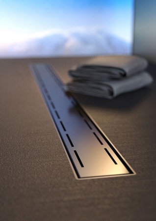 Дренажный канал MCH Line CH 450 L с решеткой и бок. сливом, D40