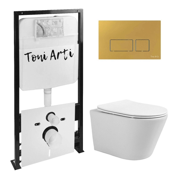Комплект TONI ARTI TA-01 + Forli с сиденьем с микролифтом, с клавишей Noche TA-0043