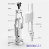 Комплект арматуры BERGES Eko 21 двухкноп, нижний клапан