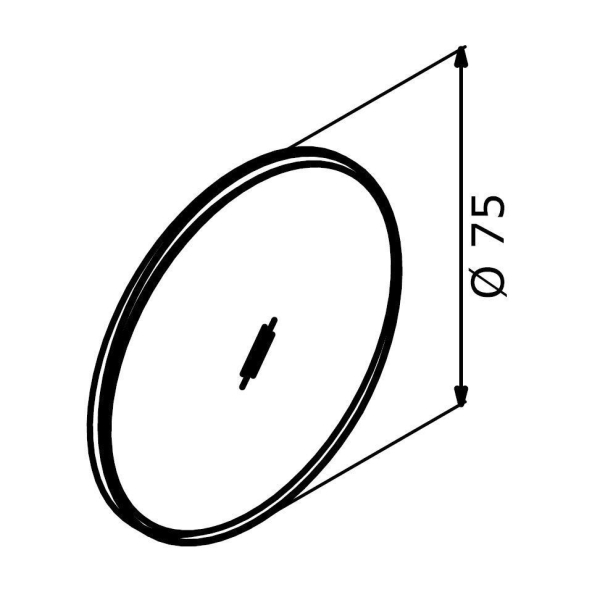 Зеркало ORKA Moonlight 75 синий матовый