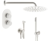 Душевой комплект PLUMBERIA Ixo KITZXOT18BO белый матовый