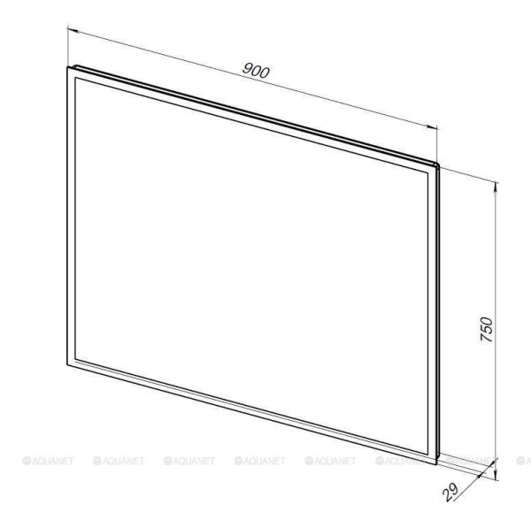 Зеркало AQUANET Оптима 90